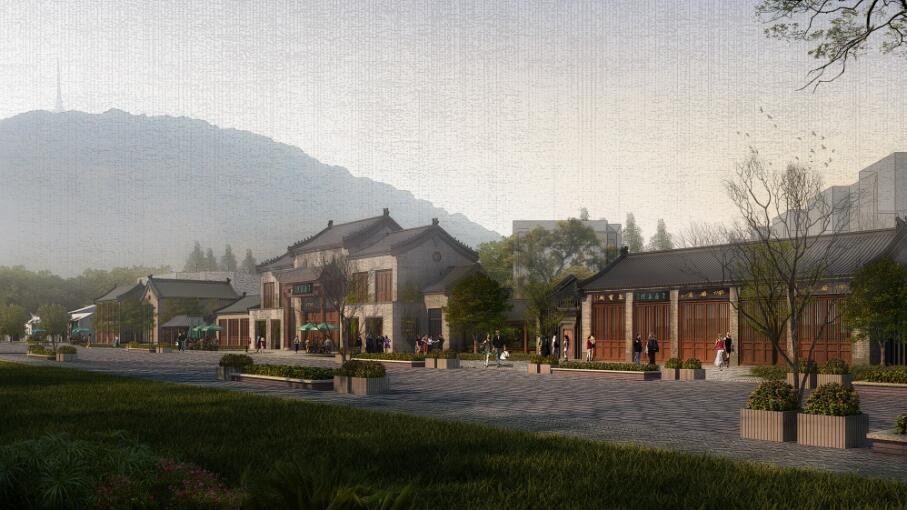 大蜀山森林公园北入口旅游服务街区项目（半边街）